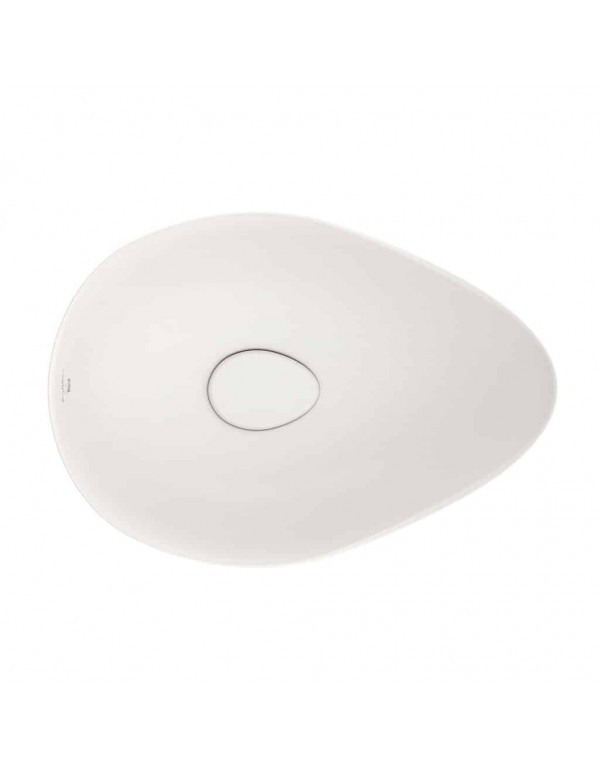 Cuba De Apoio Oval 540X375 mm Roca Ruy Ohtake Beige A327A13658