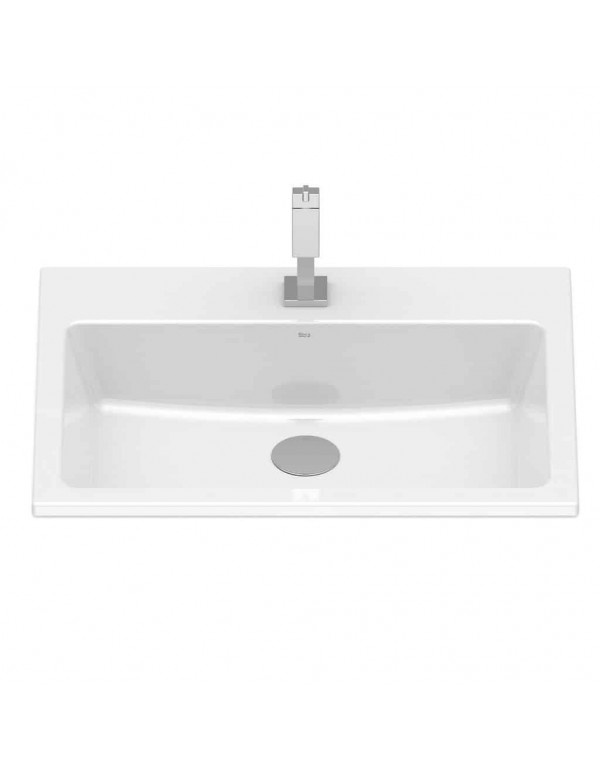 Cuba Sobrepor Com Mesa 550X420 mm Roca Optica PQ55 Branco A327A1A000