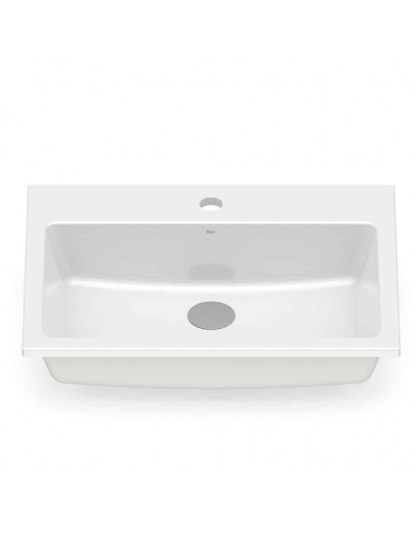 Cuba Sobrepor Com Mesa 550X420 mm Roca Optica PQ55 Branco A327A1A000