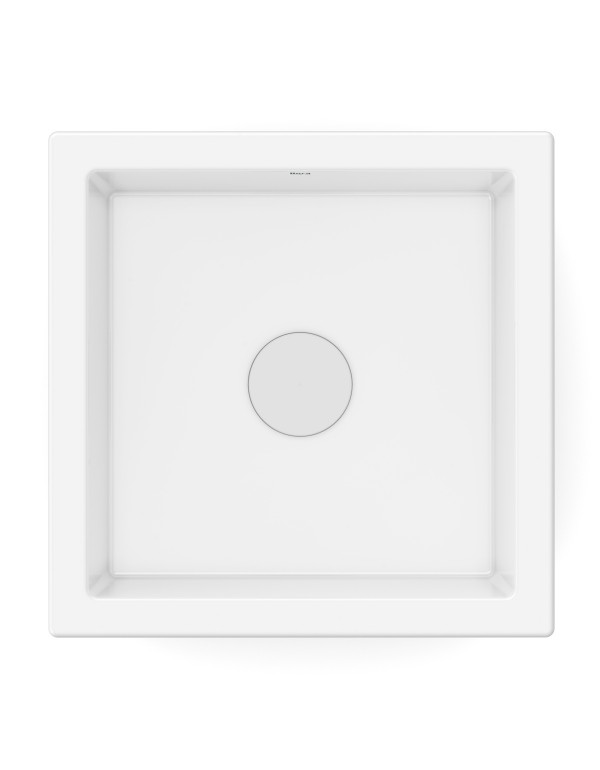 Cuba De Sobrepor/Embutir 330X330 mm Roca Optica Pq33 Branco A327A1C000