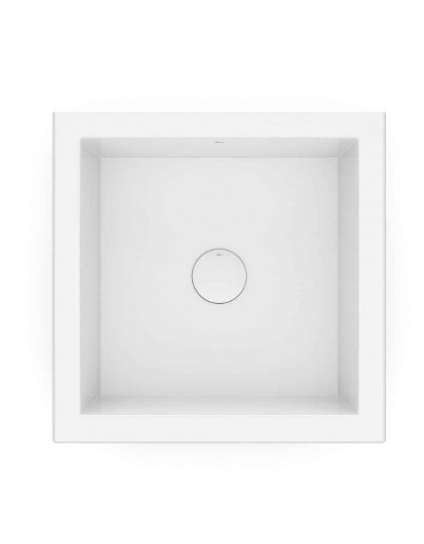 Cuba Sobrepor/Embutir 410X410 mm Roca Optica PQ41 Branco A327A1D000