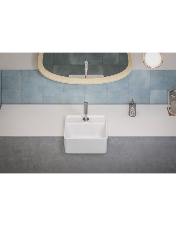 Cuba Semiencaixe Com Mesa 360X340 mm Roca Optica CQ36  Branco A327B1A000