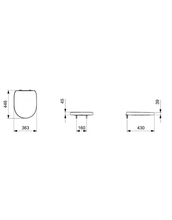 Assento Original Com Queda Amortecida Roca Debba Round Branco A801B22002