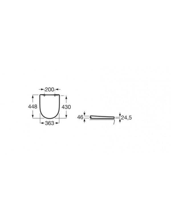 Assento Original Termofixo Com Queda Amortecida Roca Ona Branco A801E12002