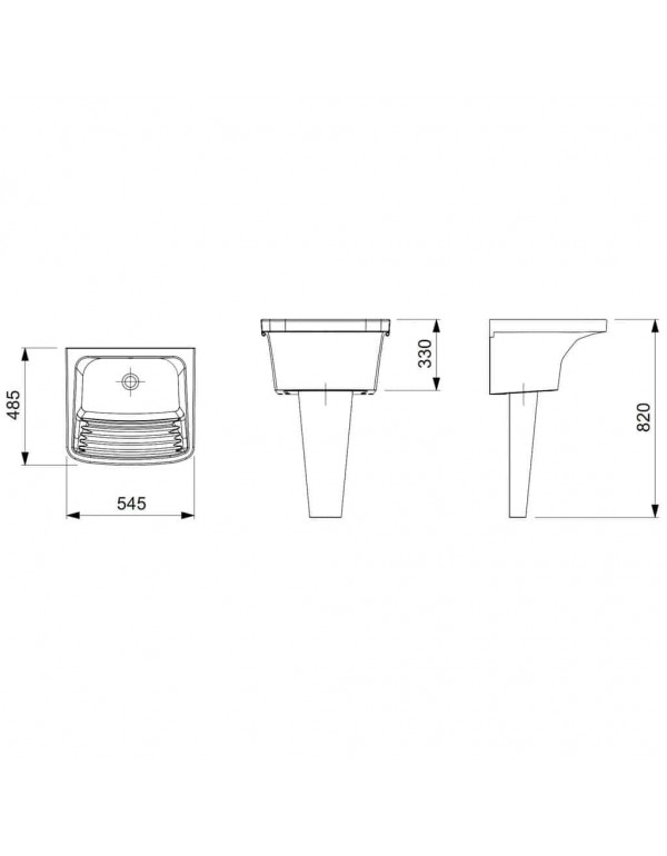 Tanque M 545X485 mm Roca Branco B365511001