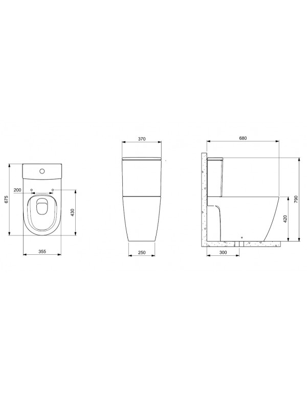 Kit De Bacia Com Caixa Acoplada E Itens De Instalação Ona Branco C301723001