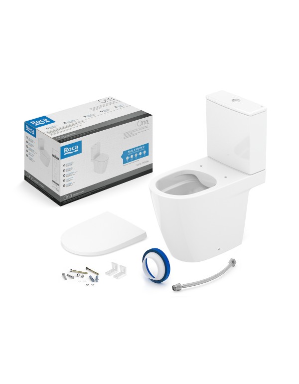 Kit De Bacia Com Caixa Acoplada E Itens De Instala...