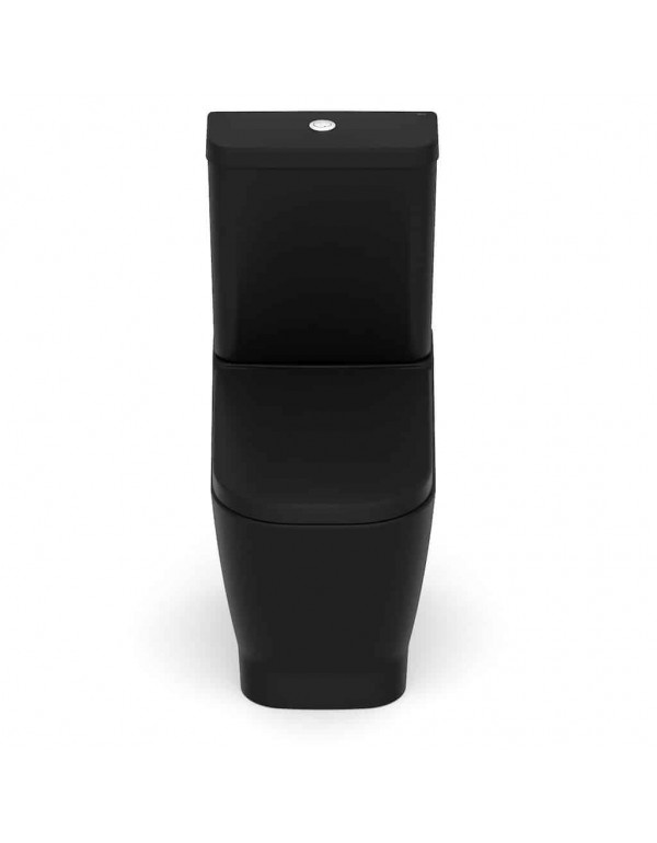 Kit Bacia Com Caixa Acoplado Assento Termofixo Com Queda Amortecida e Itens De Instalação Roca Gap Matte Black C323723008