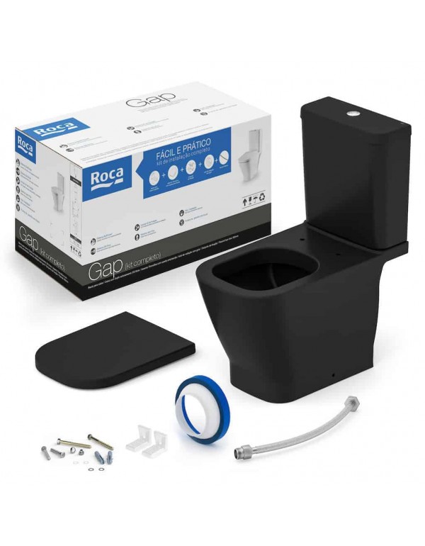 Kit Bacia Com Caixa Acoplado Assento Termofixo Com...