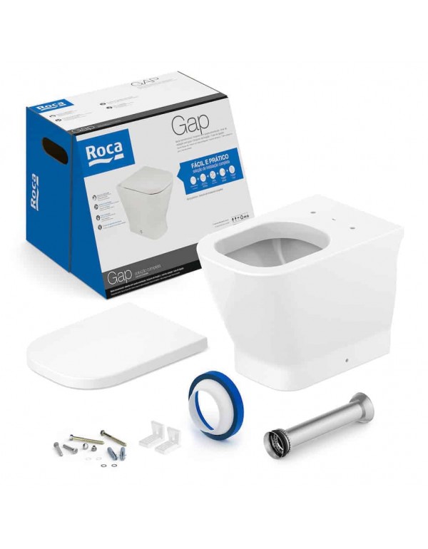 Kit Bacia Convencional Assento Termofixo com Queda...