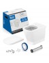 Kit Bacia Convencional Assento Termofixo com Queda Amortecida e Itens De Instalação Roca Gap Branco C323727000