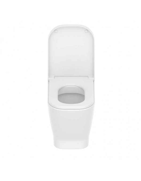 Kit De Bacia Convencional Assento Termofixo E Itens De Instalação Roca Gap Blanco Matte C323727007