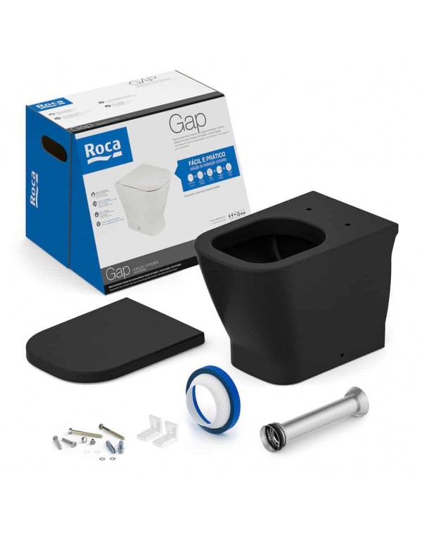 Kit Bacia Convencional Assento Termofixo Com Queda...