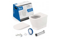 Kit De Bacia Convencional Assento Termofixo Queda Amortecida E Itens De Instalação Roca Gap Beige C323727011