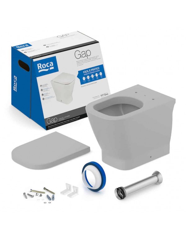 Kit De Bacia Convencional Assento Termofixo Queda ...