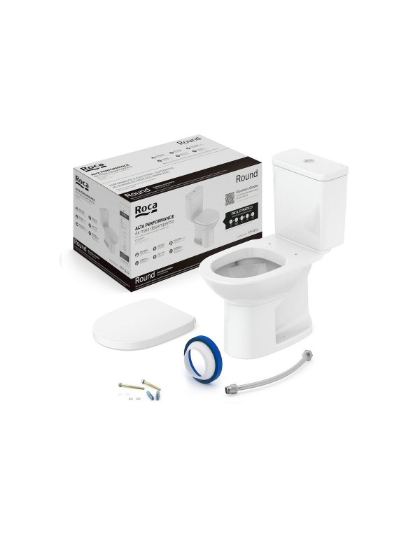 Kit Bacia Com Caixa Acoplada Assento PP com Queda ...