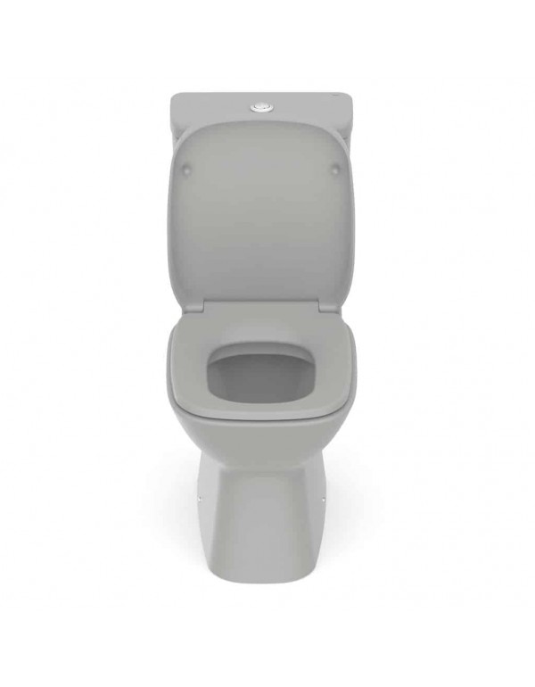 Kit De Bacia Com Caixa Acoplada Assento Termofixo Queda Amortecida e Itens de Instalação Roca Debba Classic Stone C329723017