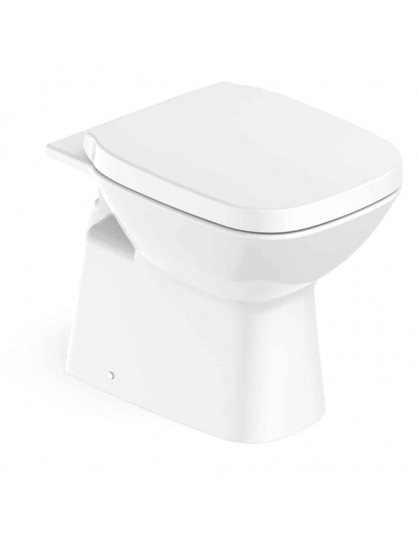 Kit Bacia Convencional Com Assento Termofixo com Queda Amortecida e Itens De Instalação Roca Debba Classic Branco C329727000