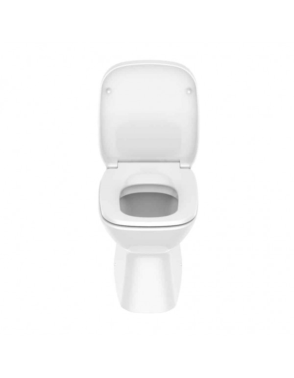 Kit Bacia Convencional Com Assento Termofixo com Queda Amortecida e Itens De Instalação Roca Debba Classic Branco C329727000