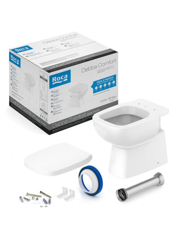 Kit De Bacia Convencional Assento PP e Itens De In...