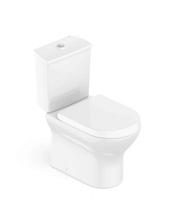 Kit Bacia Com Caixa Acoplada e Assento PP Queda Amortecida Itens De Instalação Roca Nexo Branco C343723001