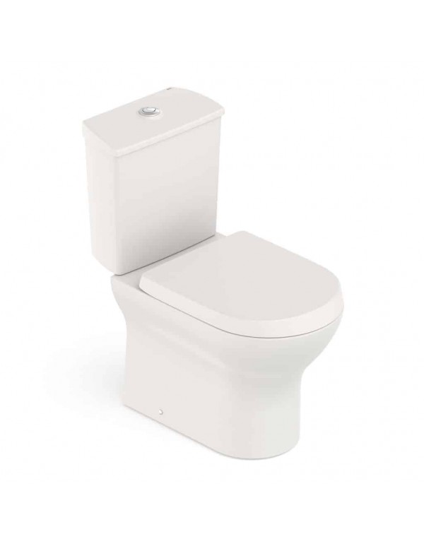 Kit De Bacia Com Caixa Acoplada Com Assento Termofixo Queda Amortecida E Itens De Instalação Roca Nexo Beige C343723011