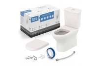 Kit De Bacia Com Caixa Acoplada Com Assento Termofixo Queda Amortecida E Itens De Instalação Roca Nexo Beige C343723011