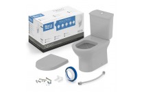 Kit De Bacia Com Caixa Acoplada Com Assento Termofixo Queda Amortecida E Itens De Instalação Roca Nexo Stone C343723016