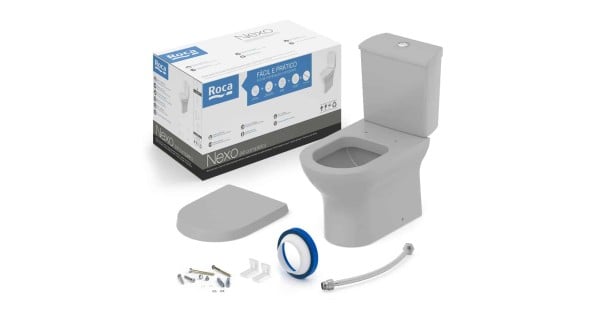 Kit De Bacia Com Caixa Acoplada Com Assento Termofixo Queda