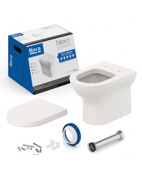 Kit De Bacia Convencional Com Assento Termofixo Qu...