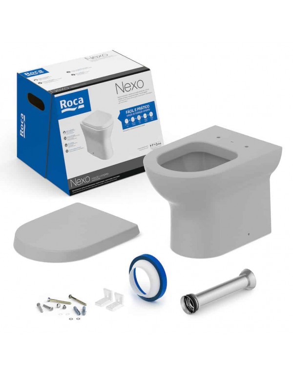 Kit De Bacia Convencional Com Assento Termofixo Qu...