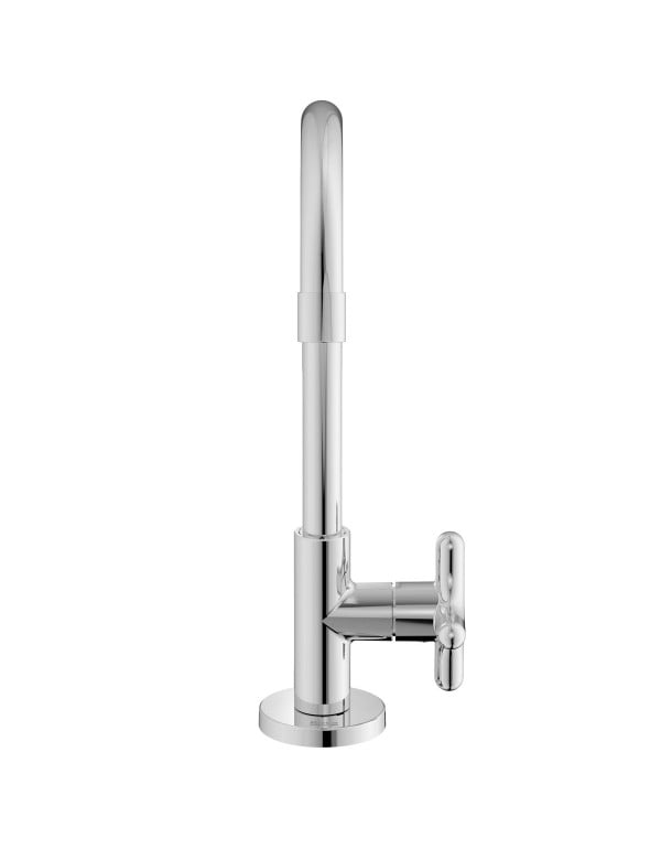 Torneira para Lavatorio de Mesa Bica Alta com Volante Cruzeta e Cartucho Ceramico Linha Celite Roca Cross Cromado B5001F6CRB