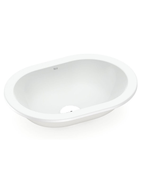 Cuba De Sobrepor/Embutir Oval 430X310 Roca Branco 11014..