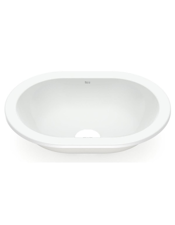Cuba De Sobrepor/Embutir Oval 430X310 Roca Branco 1101450017100