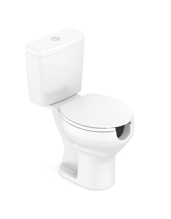 Kit Completo Bacia Com Abertura Frontal Com Caixa Acoplada Acesso Confort Incepa Branco 1317230010100