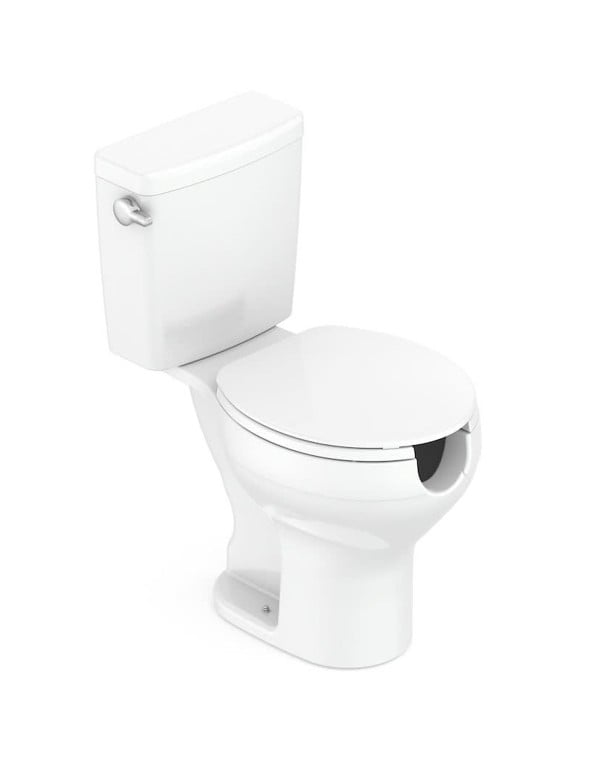 Kit Completo de Acessibilidade com Bacia de Abertura Frontal Caixa Acoplada Acionamento Lateral Assento e Itens de Instalação Linha Acesso Cor Branco Roca 1317230012100
