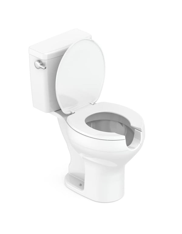 Kit Completo de Acessibilidade com Bacia de Abertura Frontal Caixa Acoplada Acionamento Lateral Assento e Itens de Instalação Linha Acesso Cor Branco Roca 1317230012100