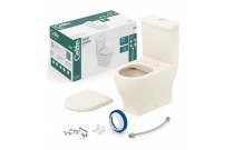 Kit De Bacia Com Caixa Acoplada E Itens De Instalação Celite Slim Beige 1327230650308