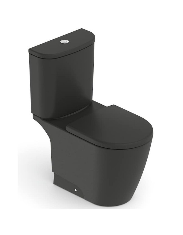 Kit Completo Bacia Com Caixa Acoplada Assento Termofixo Queda Amortecida Roca Neo Matte Black 1367230080108