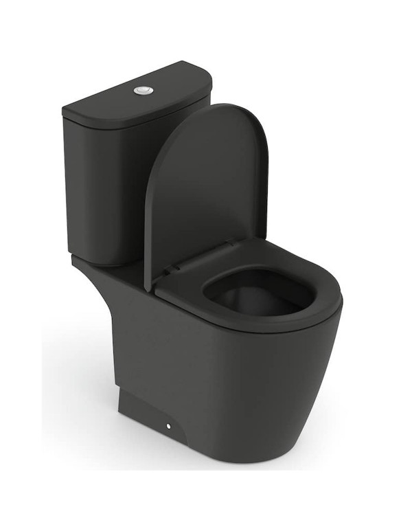Kit Completo Bacia Com Caixa Acoplada Assento Termofixo Queda Amortecida Roca Neo Matte Black 1367230080108