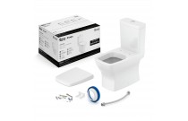 Kit De Bacia Com Caixa Acoplada Com Assento Termofixo E Itens De Instalação Incepa By Roca Boss Branco 1897230011100