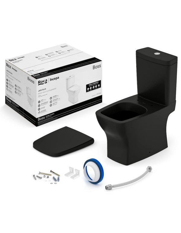 Kit De Bacia Com Caixa Acoplada Com Assento Termof...