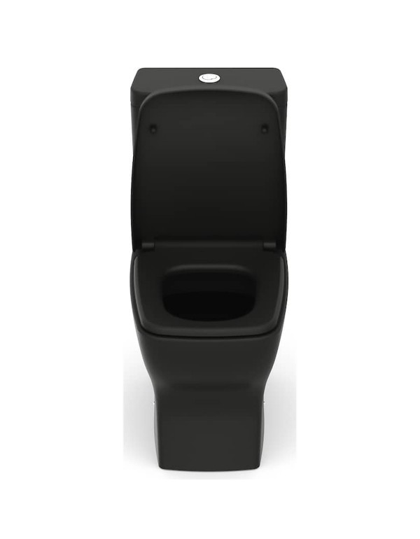 Kit De Bacia Com Caixa Acoplada Com Assento Termofixo E Itens De Instalação Incepa By Roca Boss Matte Black 1897230081108