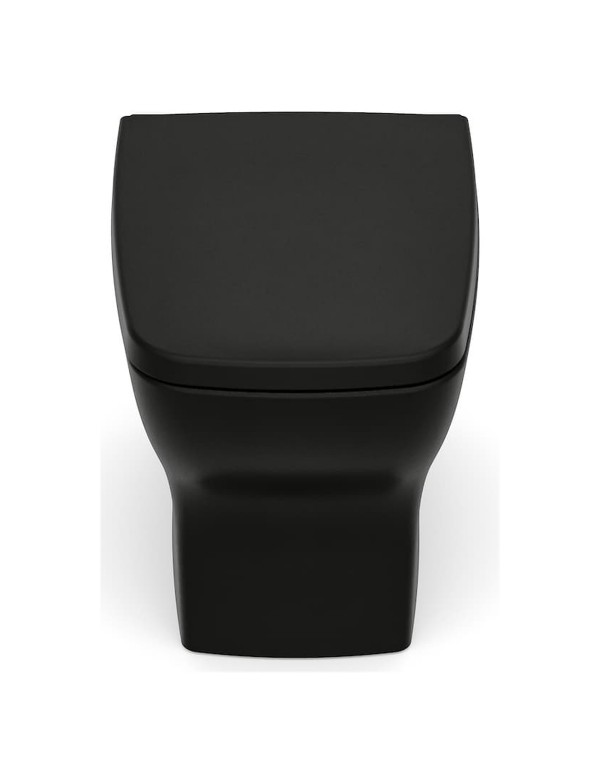 Kit De Bacia Convencional Com Assento Termofixo E Itens De Instalação Incepa By Roca Boss Matte Black 1897270080108