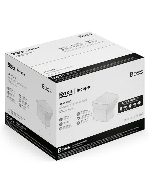 Kit De Bacia Convencional Com Assento Termofixo E Itens De Instalação Incepa By Roca Boss Beige 1897270650108