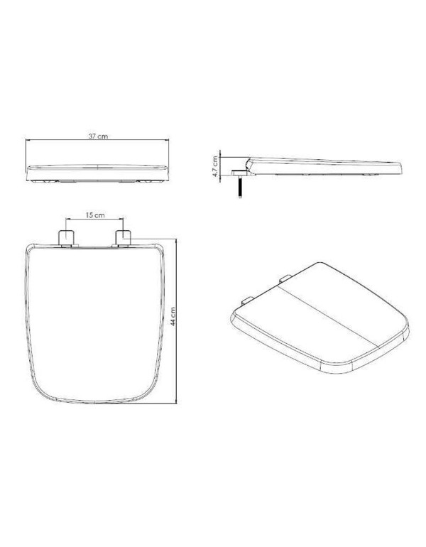 Assento Original Com Softclose® Roca Boss Branco 3899830010100