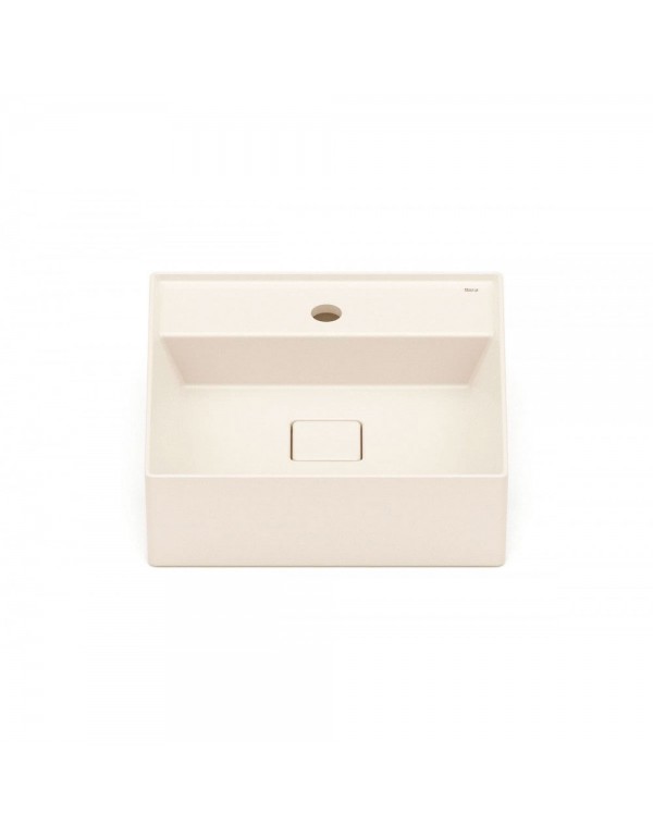 Cuba De Semi Encaixe 400X400 mm Com Mesa Roca T10 Terra Beige A32722P650