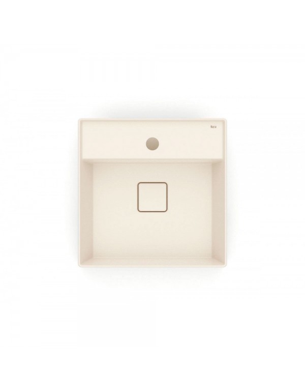 Cuba De Semi Encaixe 400X400 mm Com Mesa Roca T10 Terra Beige A32722P650