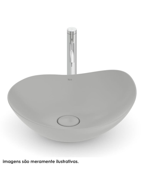 Cuba de Apoio Roca Othake 470x405 mm Fineceramic Stone A327A1N070