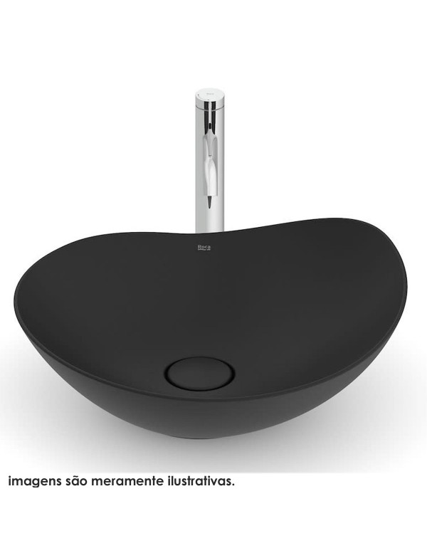 Cuba de Apoio Roca Othake 470x405 mm Fineceramic Matte Black A327A1N080